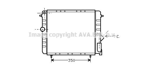 AVA QUALITY COOLING Радиатор, охлаждение двигателя RT2044